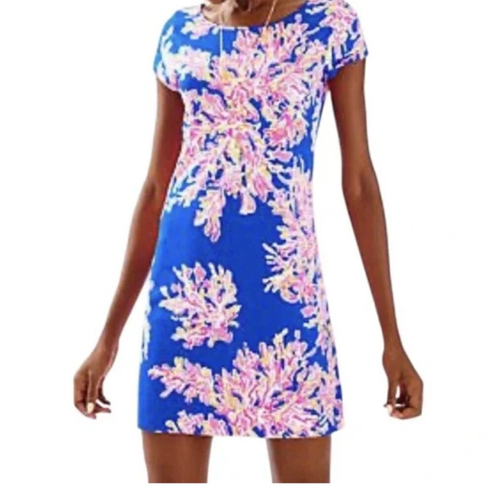 Lilly Pulitzer Short Sleeve Marlowe Brilliant Blue It's Eelectric 25981 - M